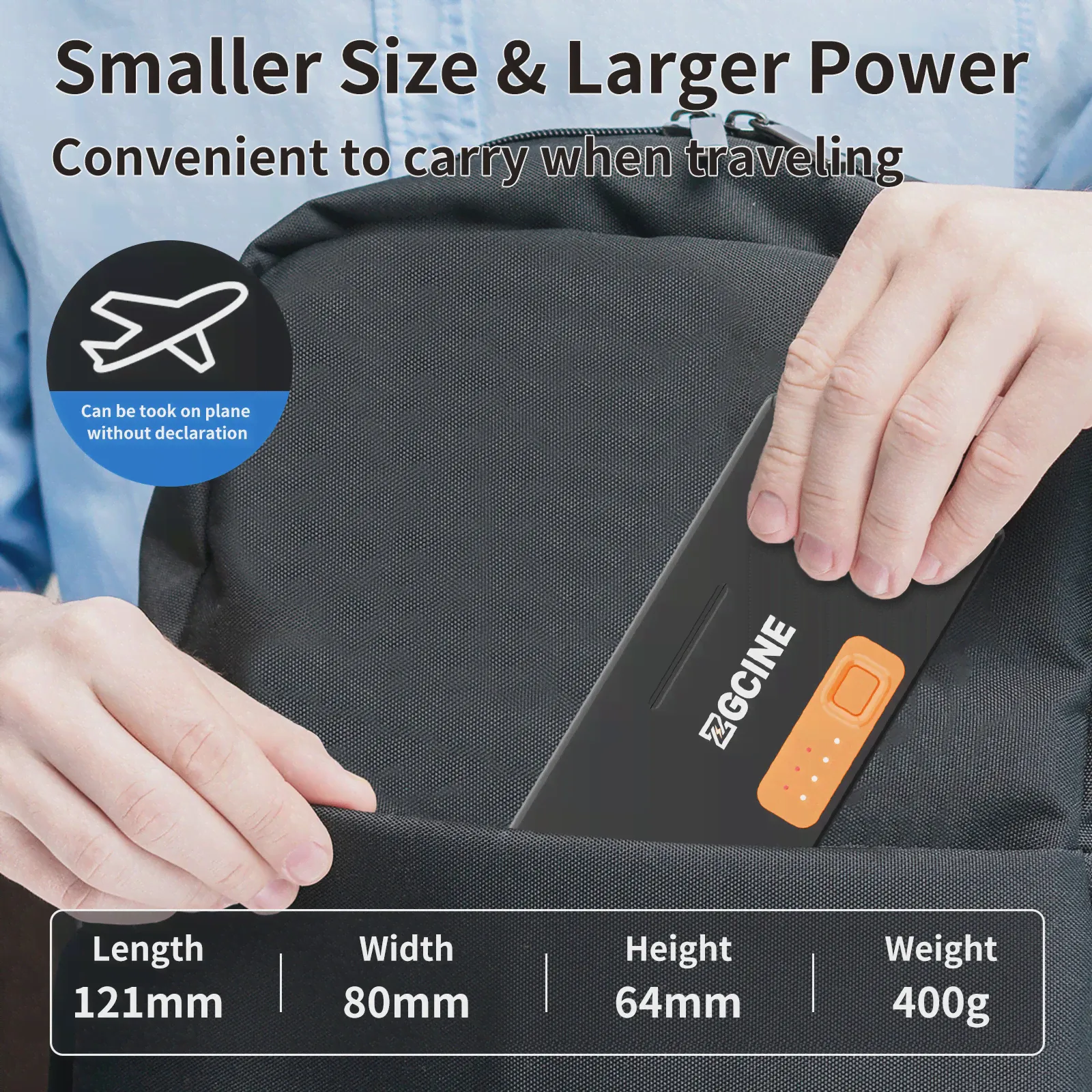 Чехол ZGCINE PS-R30 Pro для Rode Wireless GO 2 I II Single Fast Charging Box 3400mAh Встроенный аккумулятор Power Bank G0 2 (art.: 3920bdc597de8)-2