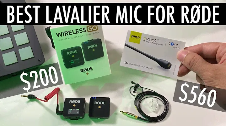 Best Lavalier Mic for RØDE Wireless GO: DPA 4063, Lavalier GO, smartLav+, Shure MVL Compared