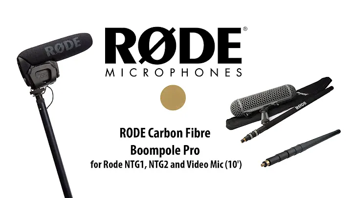 Carbon Fibre Rode Boompole Pro and Micro for Rode NTG1 NTG2 Video Mic