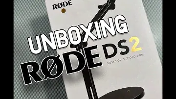 Unboxing the brand new Rode DS2 microphone stand