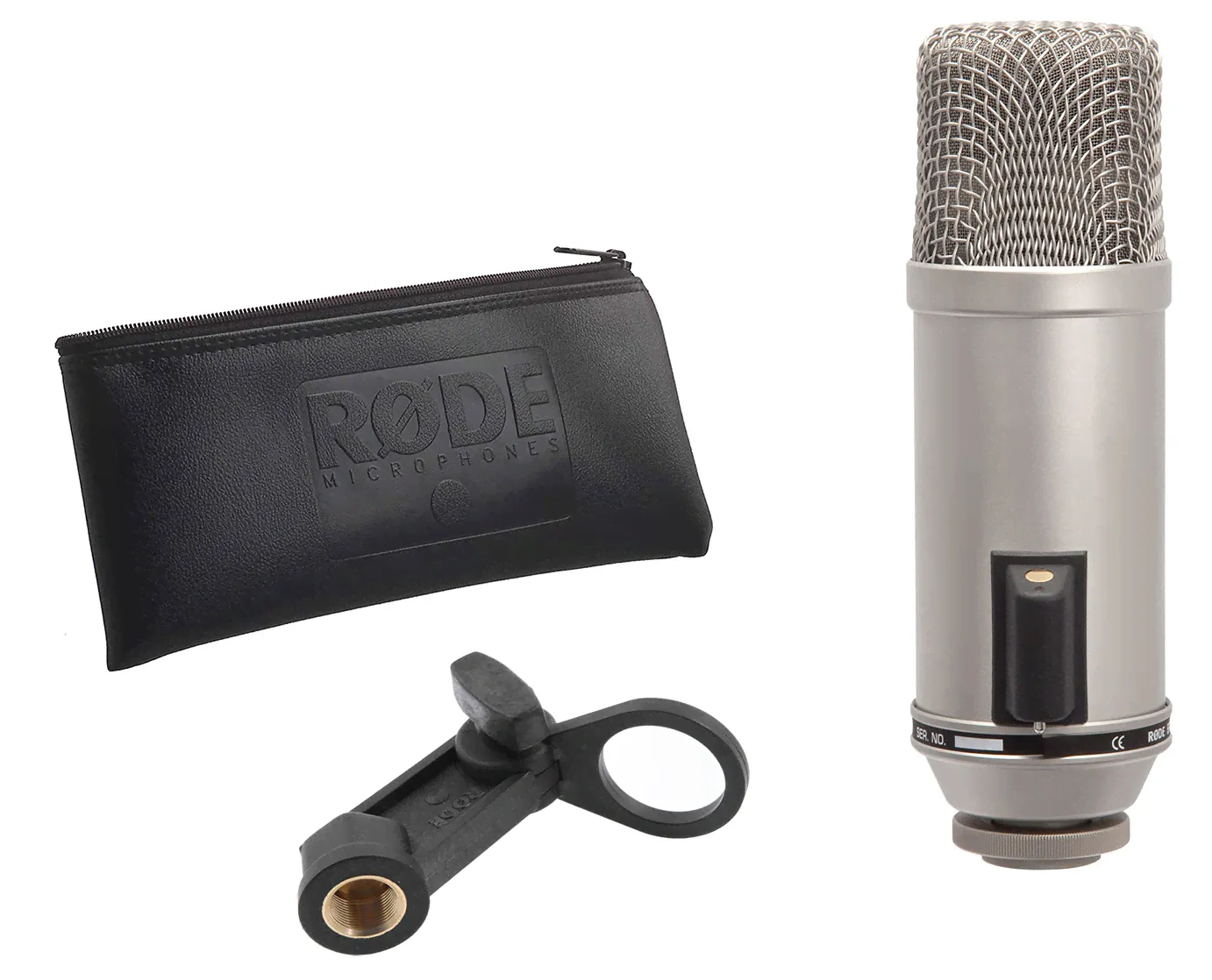 RODE Broadcaster кардиоидный конденсаторный микрофон 1" капсюль, max SPL 128дБ, частотный диапазон 20Гц-20кГц, встроенный ПОП-фильтр-0