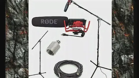 Best Cheap ($250) Audio Kit for Film/Video! Rode Videomic Go, Mic Stand, Boom Pole & 25 ft cord