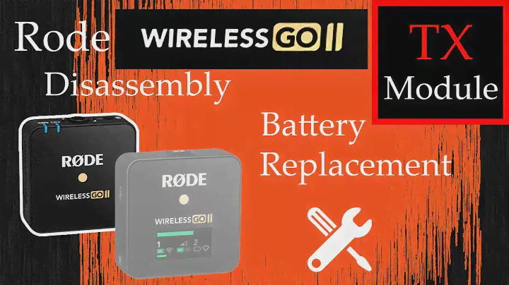 RODE wireless GO 2 TX module  disassembly - Battery replacement