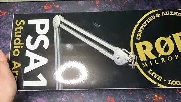 Unboxing Rode PSA1 Professional Table Microphone Boom Arm