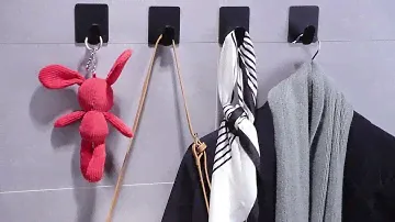 Wall Organizing Bathroom // YIGII Towel Hooks For Bathroom Adhesive KS021H