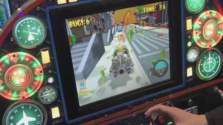 Big Bug Blaster interactive kiddie ride [Big Bug Blaster; IAAPA 2018]
