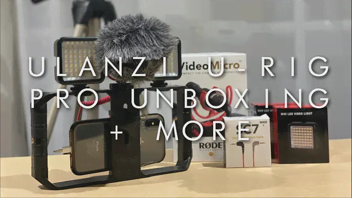 ULANZI U-Rig, RODE Microphones, SC7 TRS to TRRS Patch cable & LED LIGHT