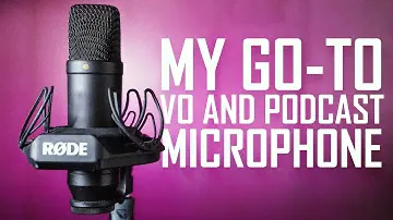 RODE NT1 microphone for podcast, voice over, livestream, and Zoom calls