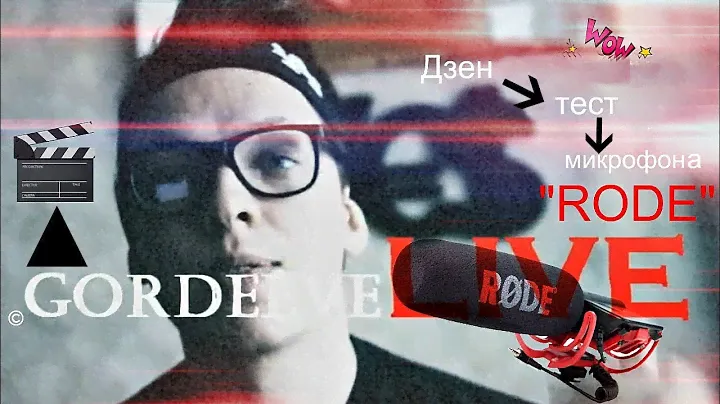 gordeeveLIVE - Дзен тест микрофона RODE videomic rycote