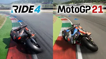 RIDE 4 vs MotoGP 21 | Gameplay Comparison
