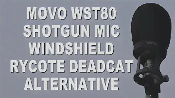 Test Review Movo WST80 Professional Shotgun Microphone Windshield & NT5 - Rycote Deadcat Alternative