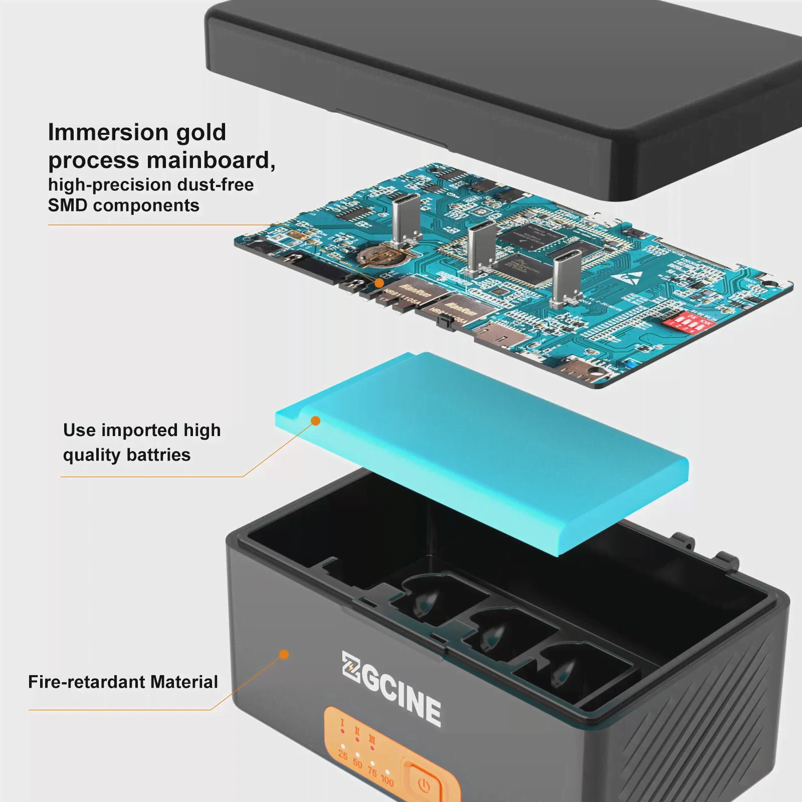 Внешний аккумулятор ZGCINE ZG-R30 Pro для Rode Wireless GO 2 I II, 3400 мАч (art.: 3920bea5230ea)-4
