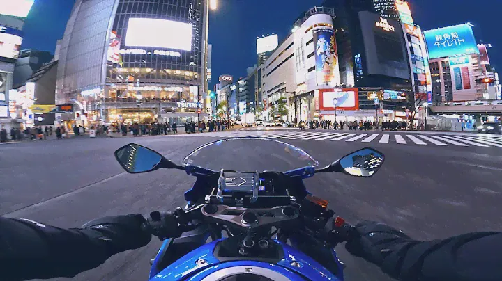 [uncut] Tokyo 4K Night Ride to Shibuya GoPro Motorcycle POV Night Drive Japan