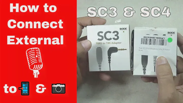 🔧💰How to Connect external 🎙Mic to📲 Smartphone & 📷Camera: Rode SC3 & SC4 Adapter