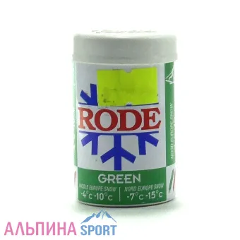 Мазь лыжная Rode P20 Green (-4-10/-7-15) 45гр