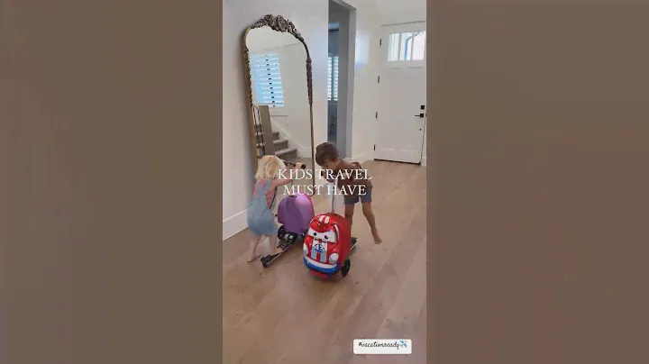 Kick and roll, LET’S GO 🧳👋🤪 #kidstravel #musthave #luggagescooter #travel #family #kidsgear #usa