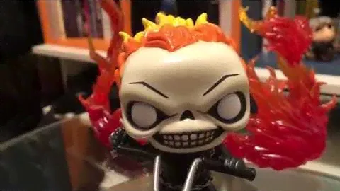 Unboxing/Review Funko Pop Rides: Marvel Classic Ghost RIder with bike vinyl figure