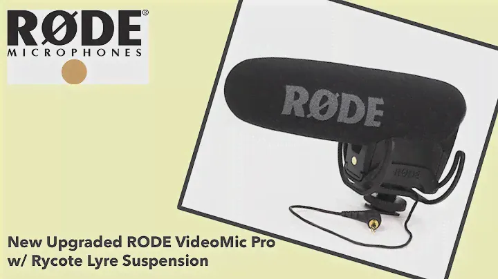 New Upgraded Rode VideoMic Pro with Rycote Lyre Suspension