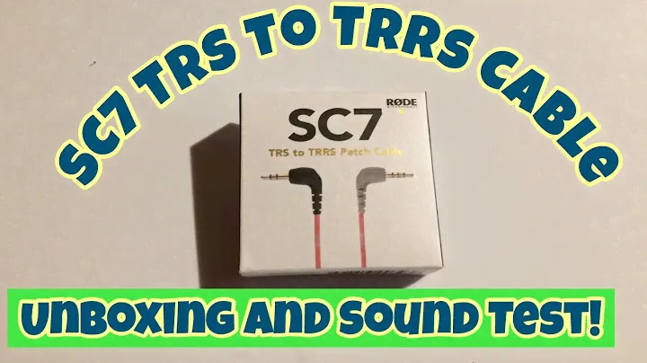 SC7 TRS to TRRS Cable + Audio Test - Unboxing