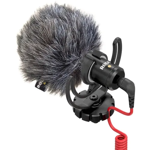 RODE VideoMicro Compact On-Camera Microphone with Deluxe Furry Windshield
