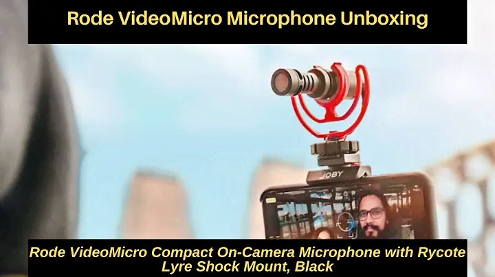 Rode VideoMicro Compact On-Camera Microphone with Rycote Lyre Shock Mount, Black