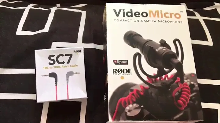 Rode VideoMicro (unboxing with trs to trrs patch cable)