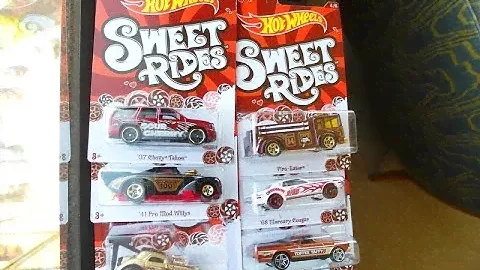 2014 Hot Wheels SWEET RIDES unboxing video - KROGER EXCLUSIVE - Valentine's Day Cars