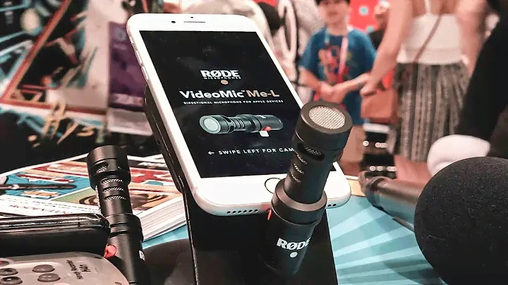 Rode VideoMic Me-L iPhone X Comparison - Vidcon 2018
