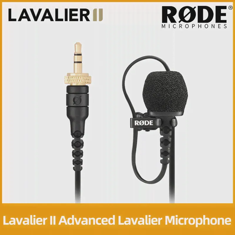 RODE RODE LAVALIER II Проводной профессиональный петличный микрофон для беспроводной связи Go II, беспроводной микрофон для аудио смартфона