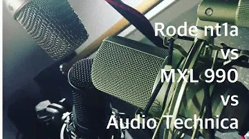 Rode nt1a против AT2020 против MXL 990