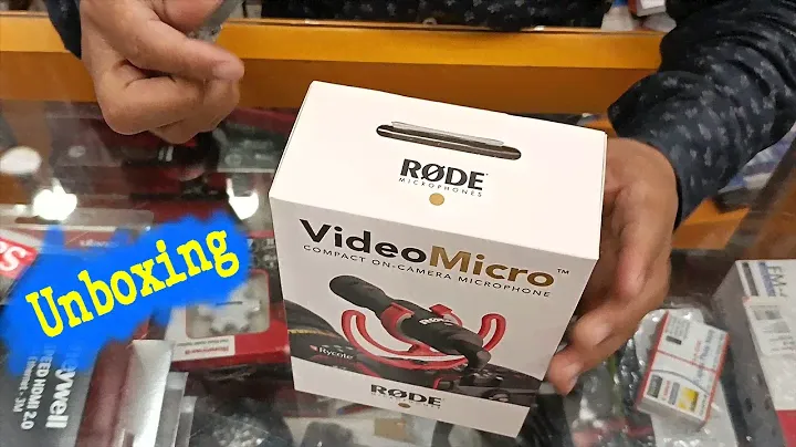 Rode VideoMicro Compact On-Camera Microphone with Rycote Lyre Shock Mount - Unboxing